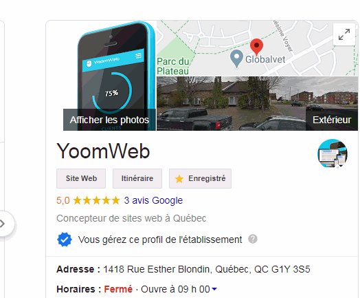 Google Business profile: Coût Du Référencement Local